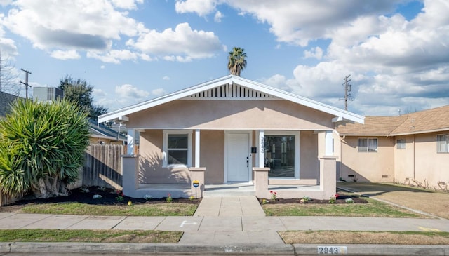 bungalow-style house featuring a porch