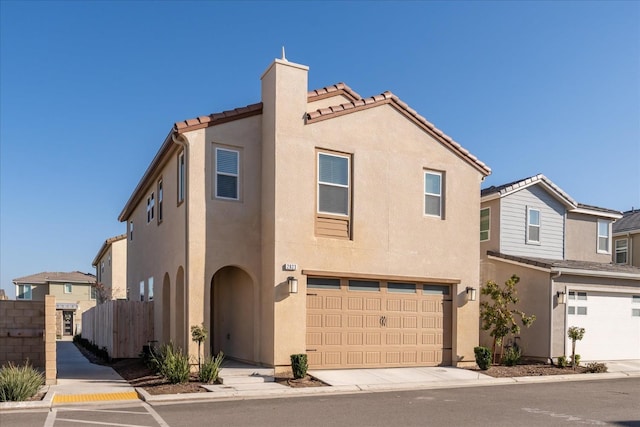 view of front of house featuring a garage