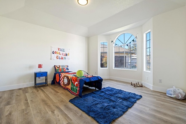 bedroom featuring hardwood / wood-style flooring