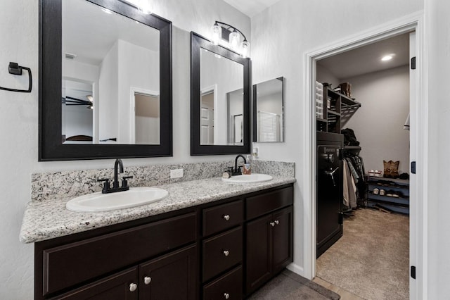 bathroom featuring vanity