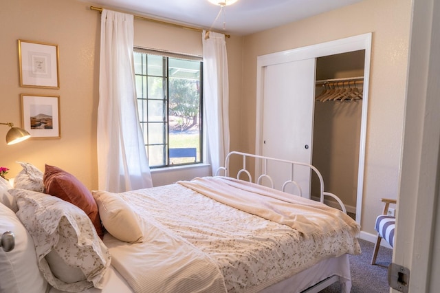 42959 Ranger Circle Ct, Coarsegold, CA 93614 - bedroom with a closet, carpet floors, and baseboards