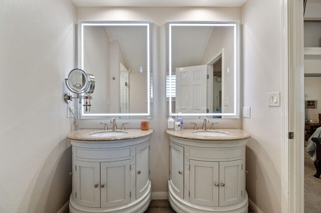 bathroom featuring vanity