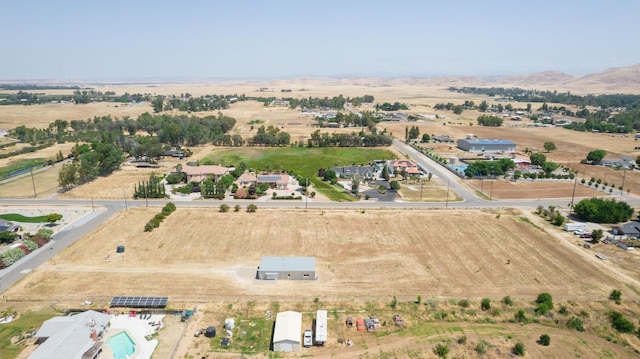 bird's eye view with a rural view