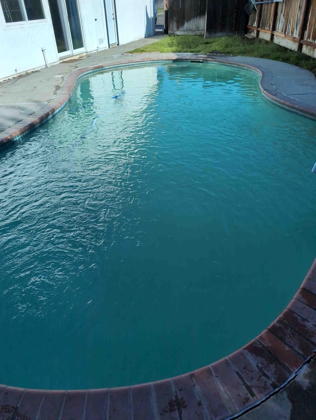 outdoor pool with fence