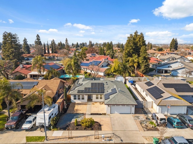 drone / aerial view featuring a residential view