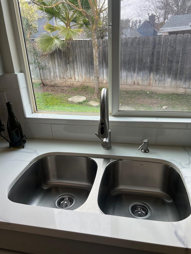 interior details with sink