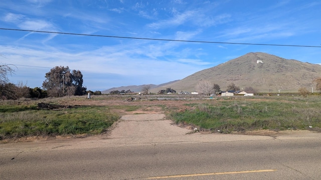 mountain view with a rural view