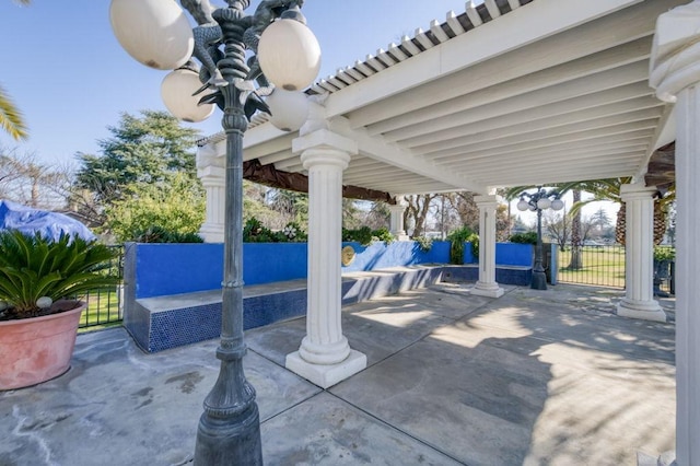 view of patio / terrace featuring an outdoor living space