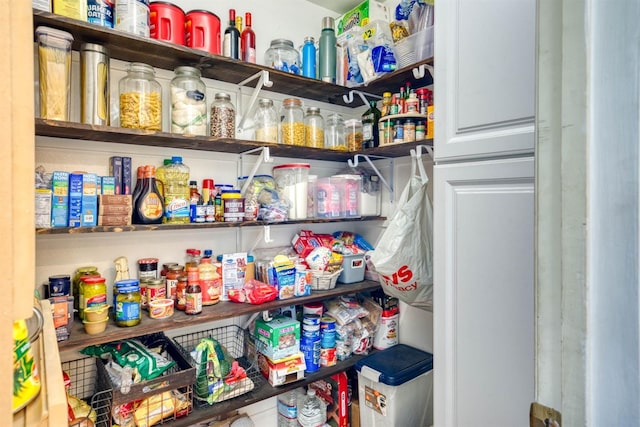 view of pantry