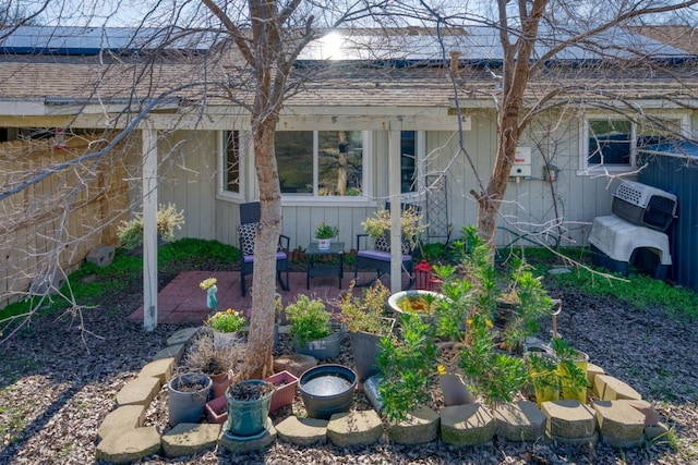 exterior space with a patio