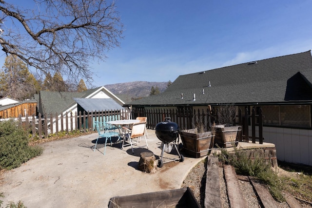 view of patio with grilling area