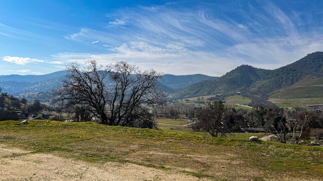 property view of mountains with a rural view