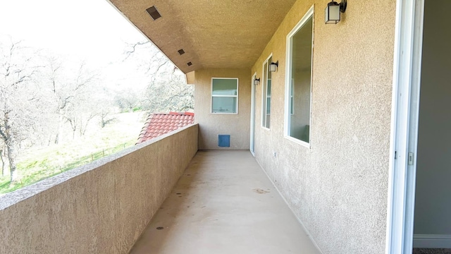 view of balcony