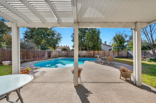 view of pool with a patio