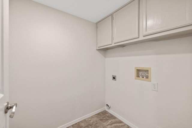 968 E Muncie, Fresno, CA 93720 - washroom with cabinet space, electric dryer hookup, washer hookup, and baseboards