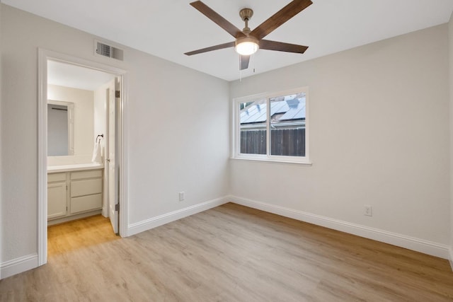 968 E Muncie, Fresno, CA 93720 - unfurnished bedroom with light wood-style flooring, baseboards, and visible vents
