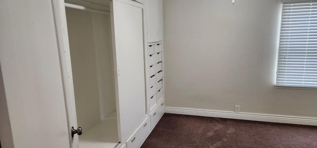 closet with a baseboard heating unit