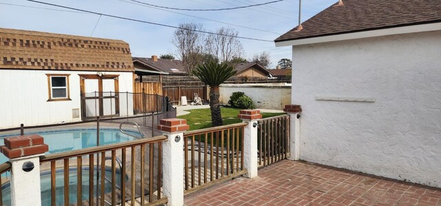 view of pool with a patio