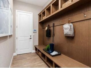 mudroom featuring light hardwood / wood-style floors