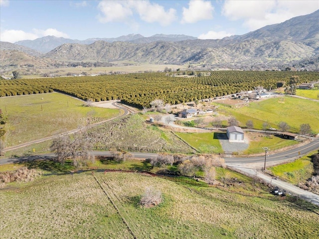 view of mountain feature featuring a rural view