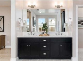 bathroom with vanity