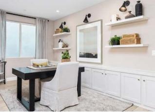 dining area featuring light wood-type flooring