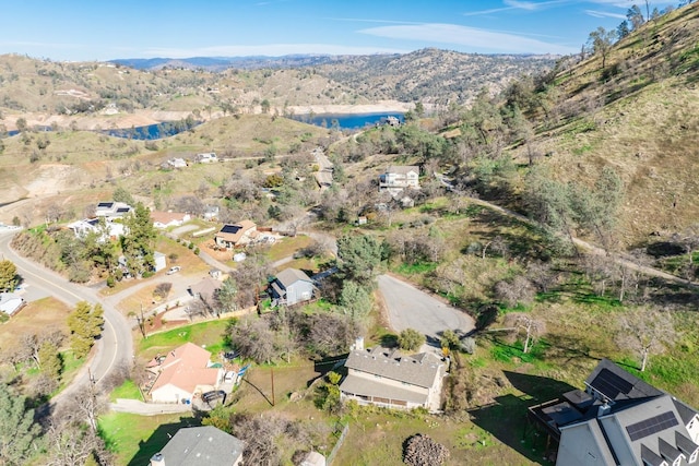 bird's eye view with a mountain view