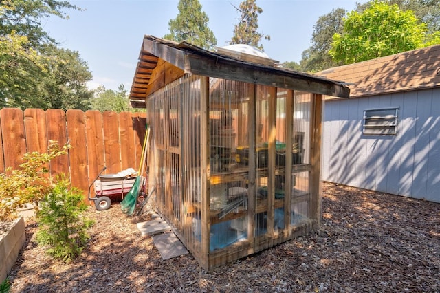 view of outbuilding