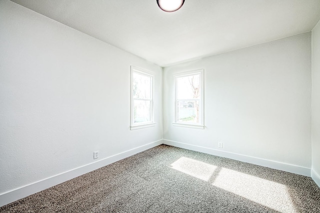 spare room featuring carpet floors