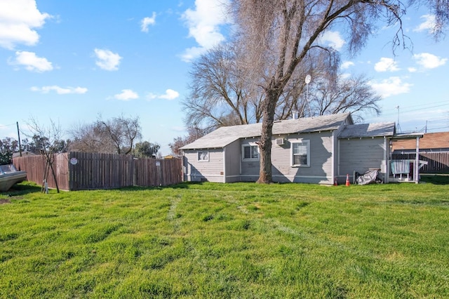 exterior space featuring a yard