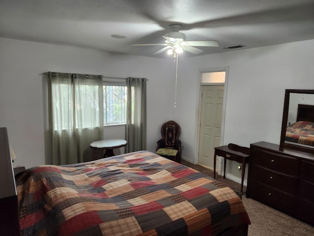 30684 Obanion Ln, Prather, CA 93651 - bedroom featuring carpet flooring and ceiling fan