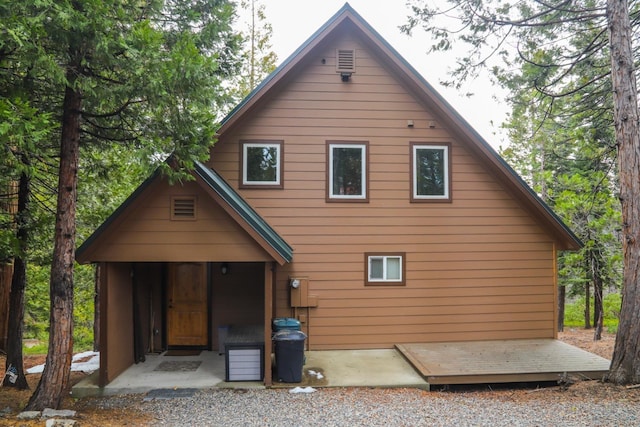 view of back of property