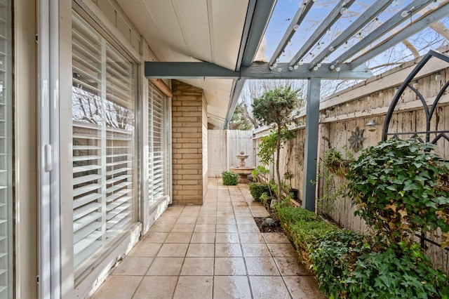 view of patio / terrace with a pergola