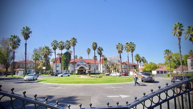 view of road featuring a residential view