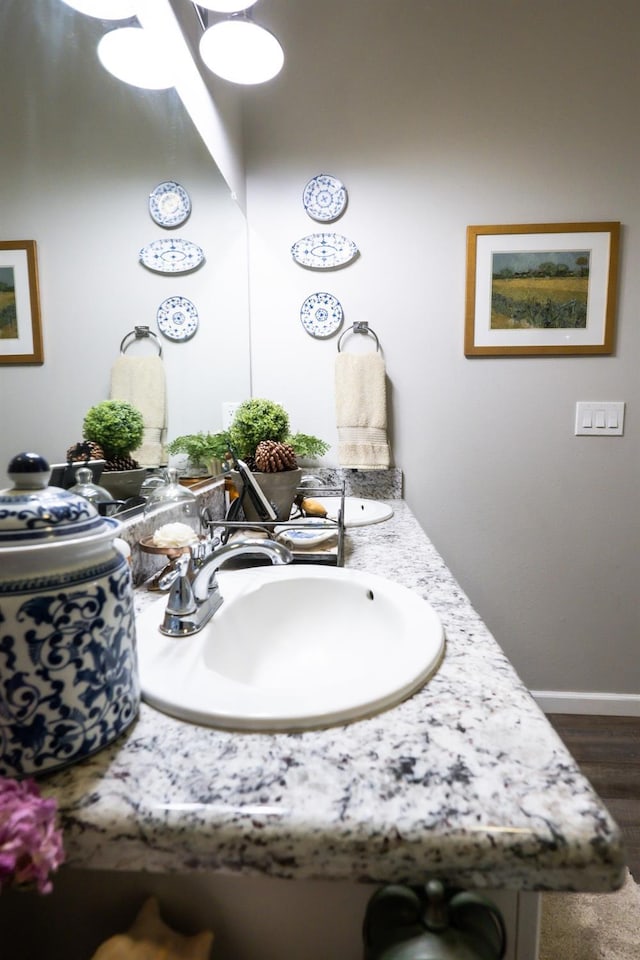 bathroom featuring vanity