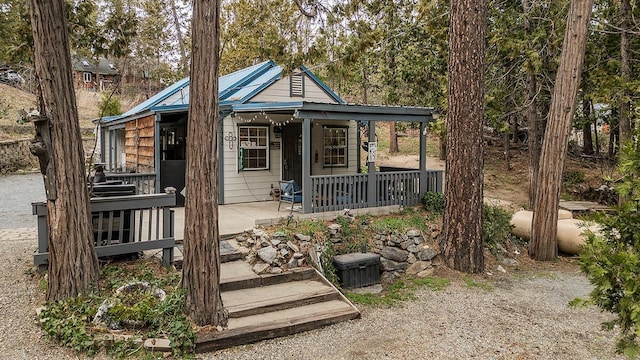 view of rear view of property