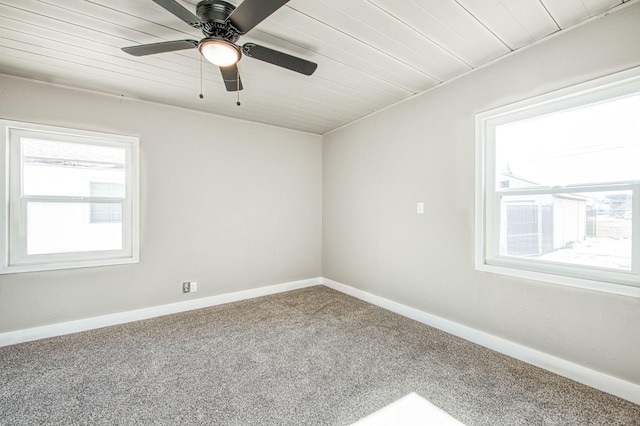 133 W Birch Ave, Pinedale, CA 93650 - carpeted empty room with baseboards and ceiling fan