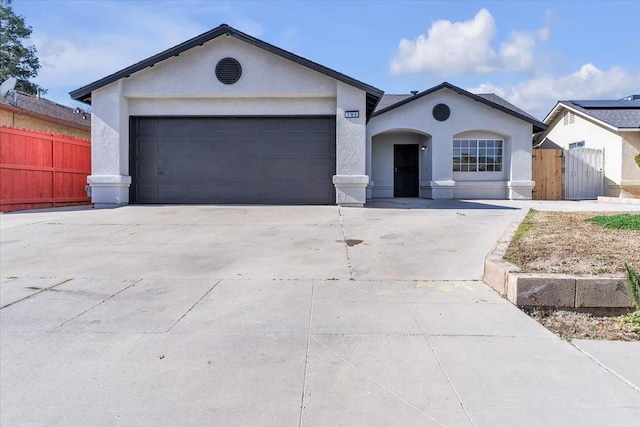 ranch-style house with a garage