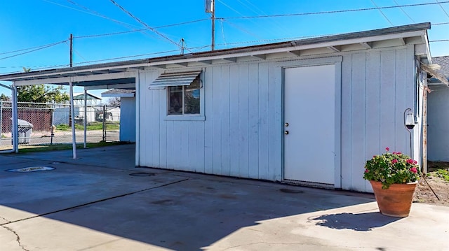 view of outbuilding