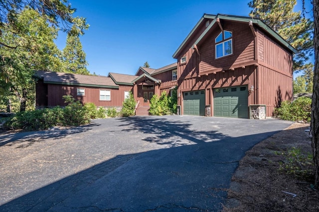 view of front of house featuring a garage