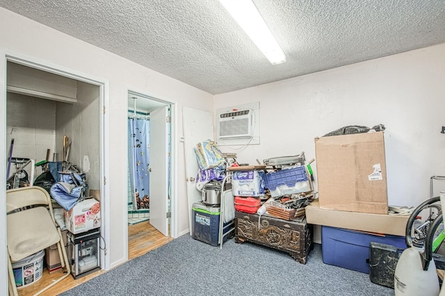 storage room featuring a wall unit AC