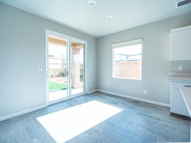 empty room with a healthy amount of sunlight