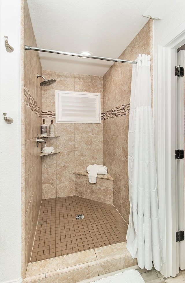 bathroom with walk in shower