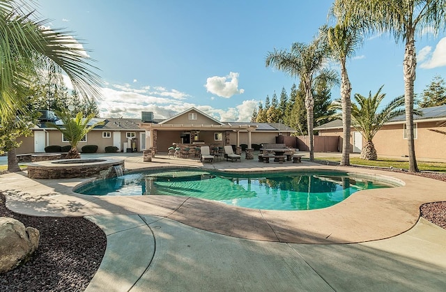 view of pool with a patio