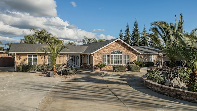 view of ranch-style home