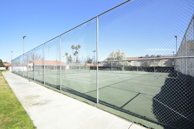 view of tennis court