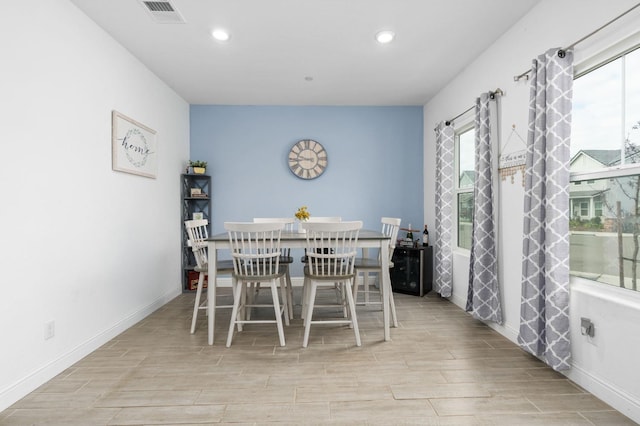 dining room featuring a wealth of natural light