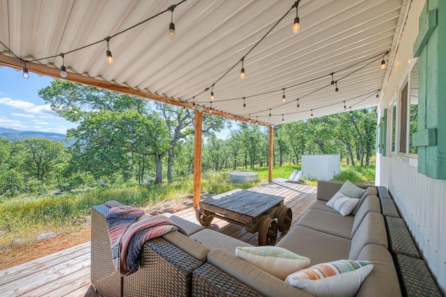 view of patio / terrace featuring outdoor lounge area
