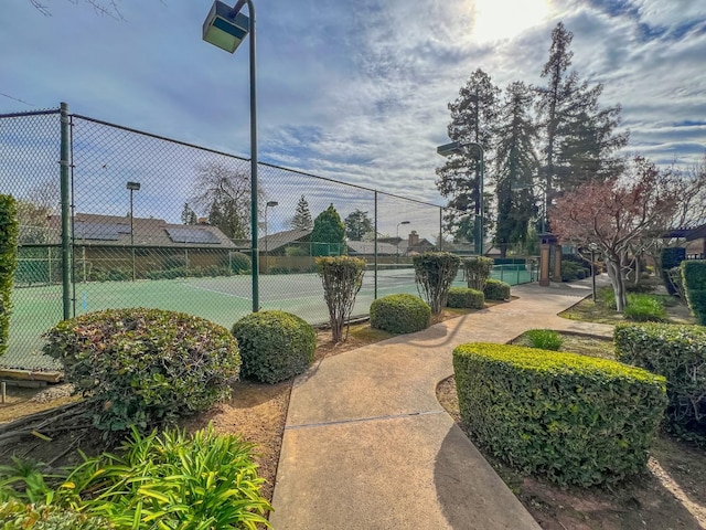 view of tennis court