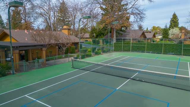 view of tennis court